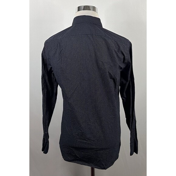 J Crew Medium Ludlow Shirt 120s 2 Ply Cotton Black White Polka Dot Button Front - Picture 5 of 5